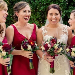 Azazie Burgundy Bridesmaid Dress